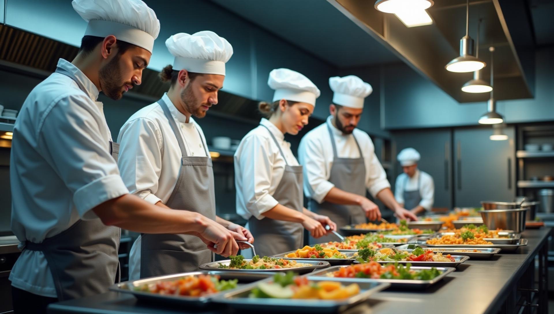 Equipo de cocina profesional